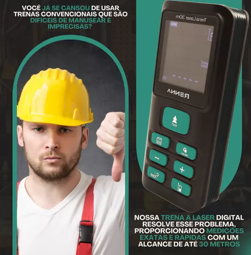 TRENA LASER ALTA PRECISÃO - 30M